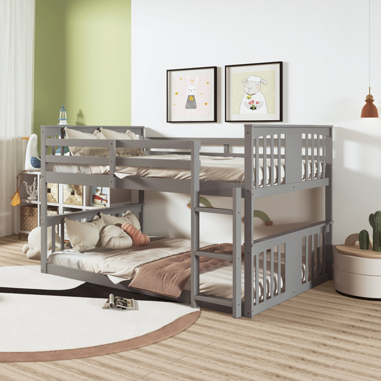 Harriet Bee Everlena Full over Full Solid Wood Standard Bunk Bed by